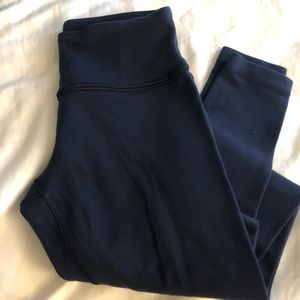 Navy Blue lululemon Wunder Under Pants size 4